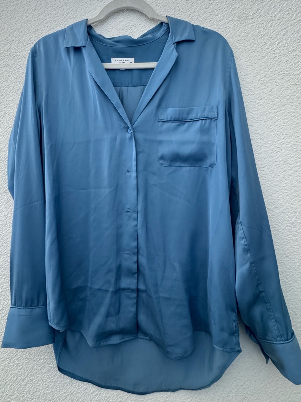 Equipment Silk Button-Down Blouse in Slate Blue